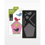 AccuQuilt GO! Bird & Birdhouse die for fast, precise multi-layer fabric cutting