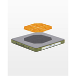 AccuQuilt GO! Bowtie 3" Finished Square die for fast, precise multi-layer fabric cutting
