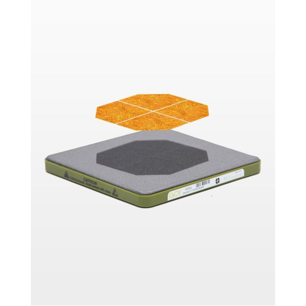 AccuQuilt GO! Bowtie 3" Finished Square die for fast, precise multi-layer fabric cutting