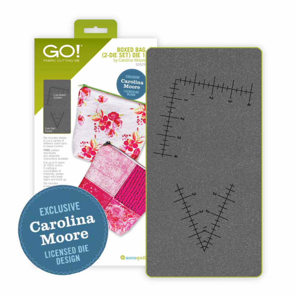 AccuQuilt GO! Boxed Bag by CarolinaMoore (2-Die Set) - carry case for AccuQuilt cutter and accessories