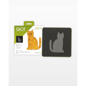 AccuQuilt GO! Calico Cat die for fast, precise multi-layer fabric cutting