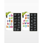 AccuQuilt GO! Carefree Alphabet Lowercase (2 Die Set) - die for fast precise multi-layer fabric cutting