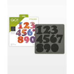 AccuQuilt GO! Carefree Numbers die for fast, precise multi-layer fabric cutting
