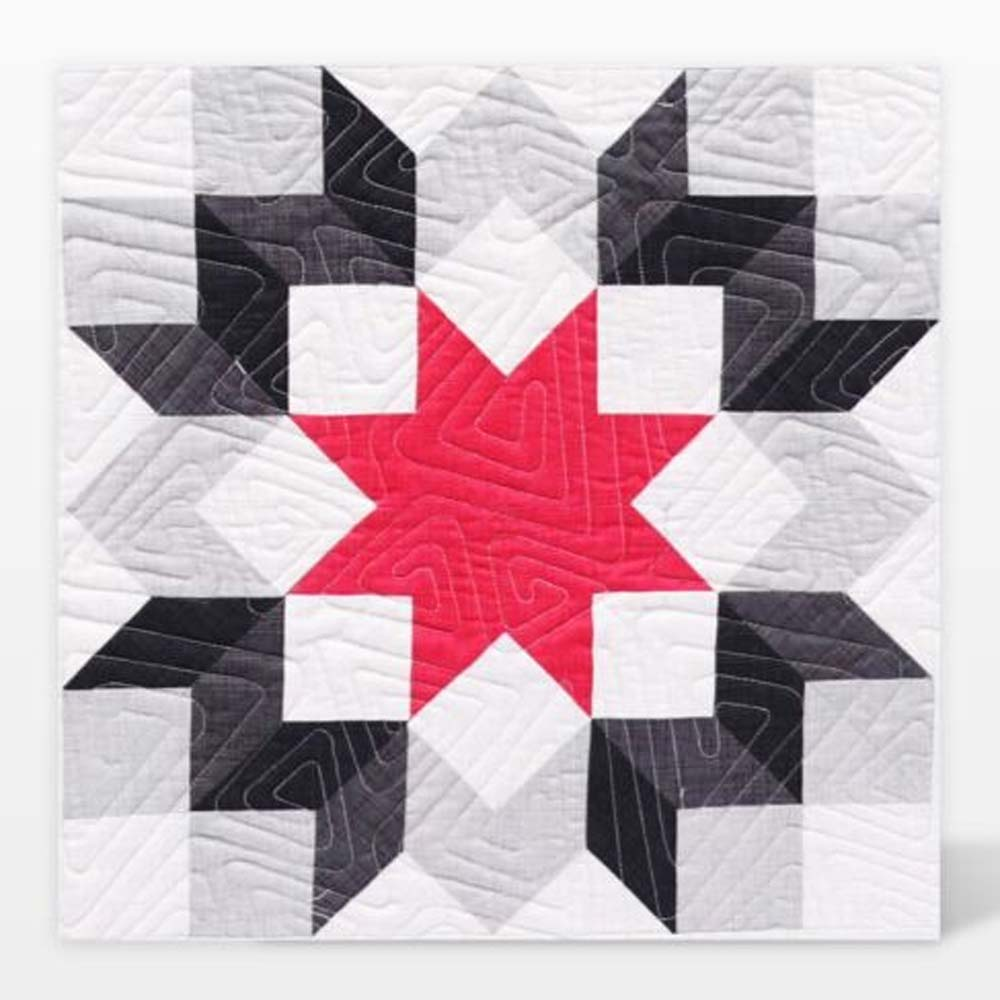 AccuQuilt GO! Carpenter's Wheel 18" Finished die - assembled block showing 18" finished size