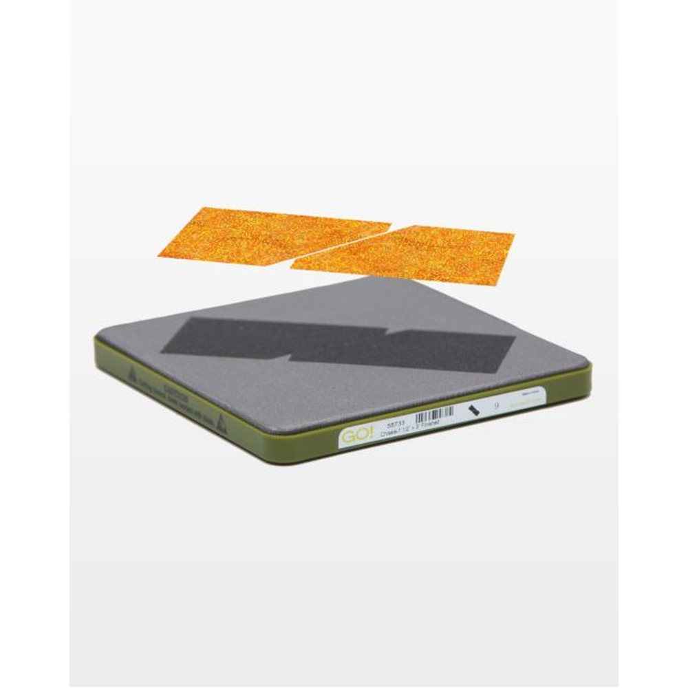 AccuQuilt GO! Chisel 2" x 3½" die for fast, precise multi-layer fabric cutting