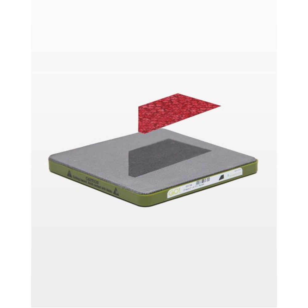AccuQuilt GO! Chisel 2½" x 4½" die for fast, precise multi-layer fabric cutting