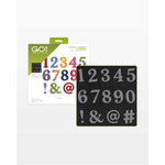 AccuQuilt GO! Classic 2" Number & Symbols die for fast, precise multi-layer fabric cutting