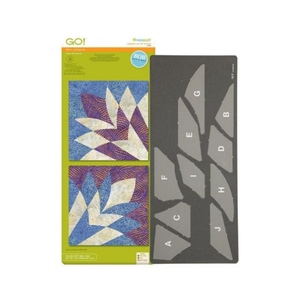 AccuQuilt GO! Cleopatra's Fan (12" Finished) - die for fast precise multi-layer fabric cutting