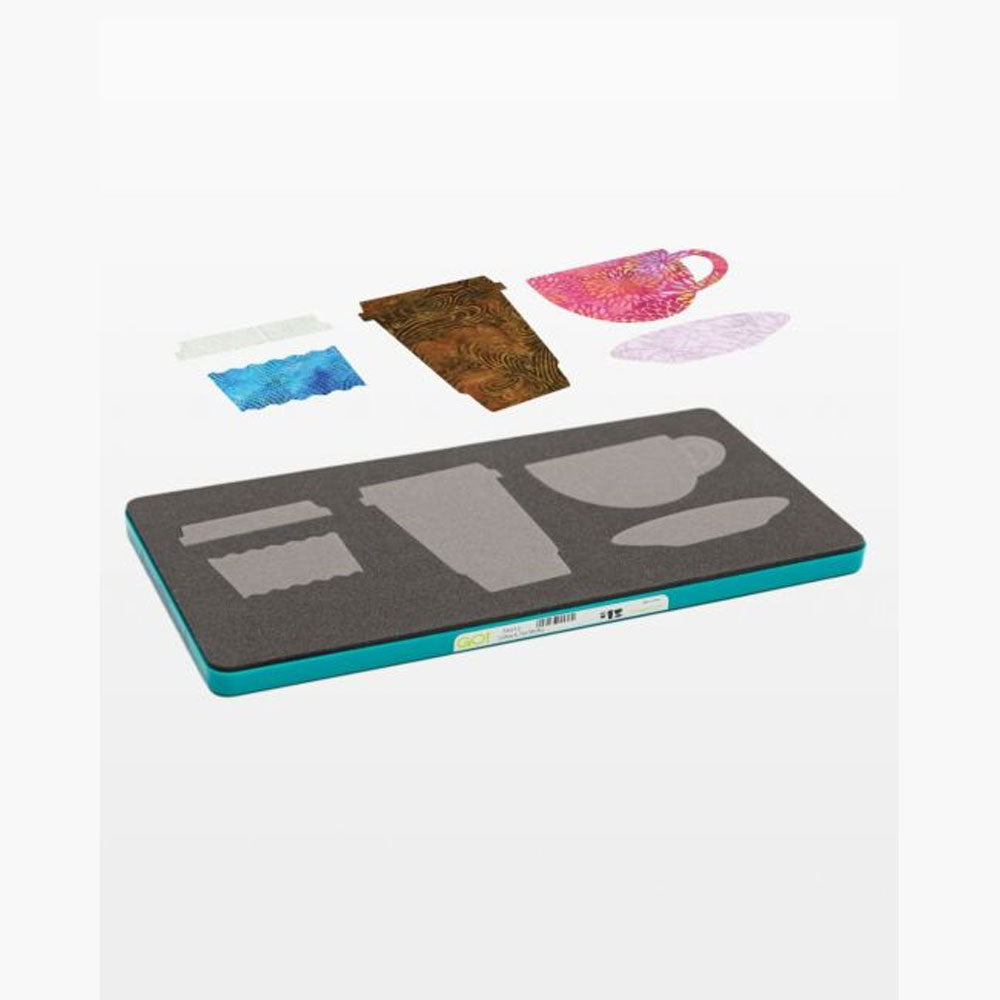 AccuQuilt GO! Coffee & Tea Medley die - quilting shapes cut with precision and speed