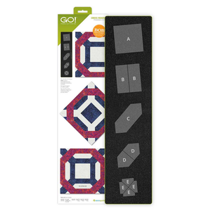 AccuQuilt GO! Cross Roads 9" Finished die for fast, precise multi-layer fabric cutting