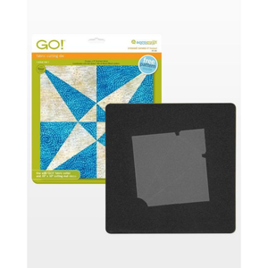 AccuQuilt GO! Crossed Canoes (9" Finished) - die for fast precise multi-layer fabric cutting