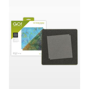 AccuQuilt GO! Half Square Triangle 6½" die for fast, precise multi-layer fabric cutting