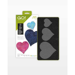 AccuQuilt GO! Heart 2" 3" 4" die for fast, precise multi-layer fabric cutting
