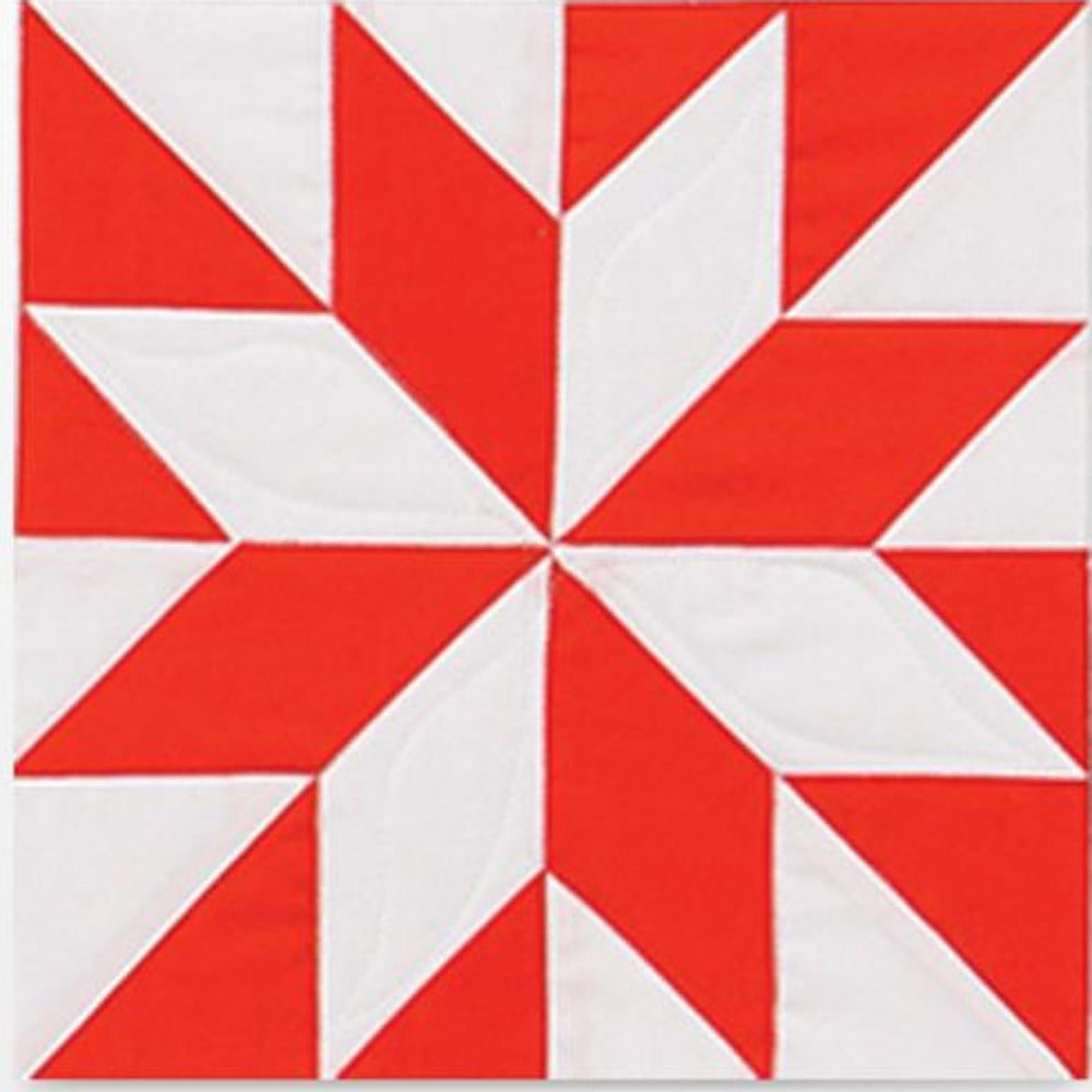 AccuQuilt GO! LeMoyne Star 9" Finished die - assembled 9" two-colour LeMoyne Star block