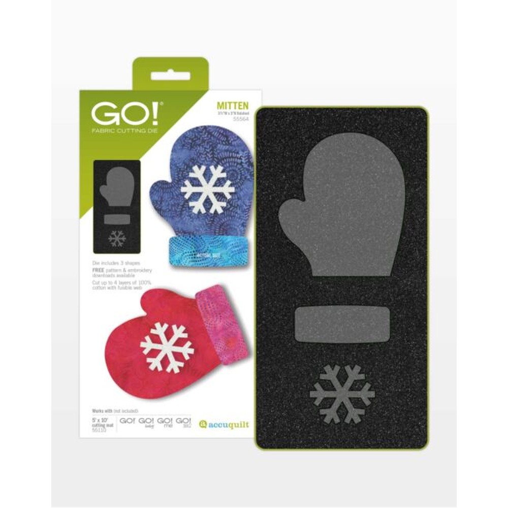 AccuQuilt GO! Mitten die for fast, precise multi-layer fabric cutting