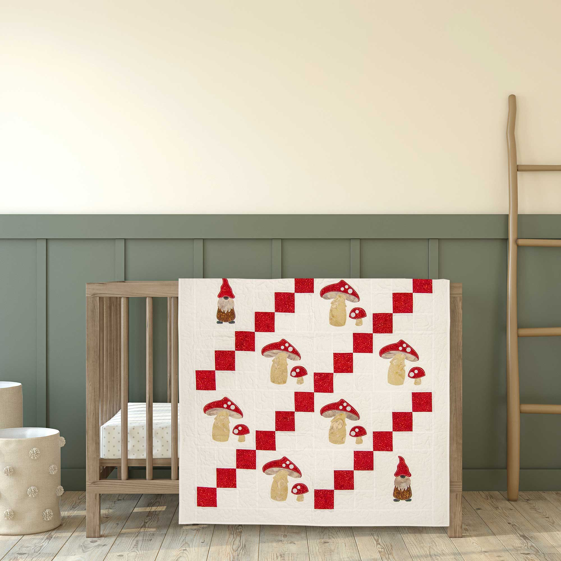 AccuQuilt GO! Mushroom Medley by Janine Lecour die - quilting shapes cut with precision and speed