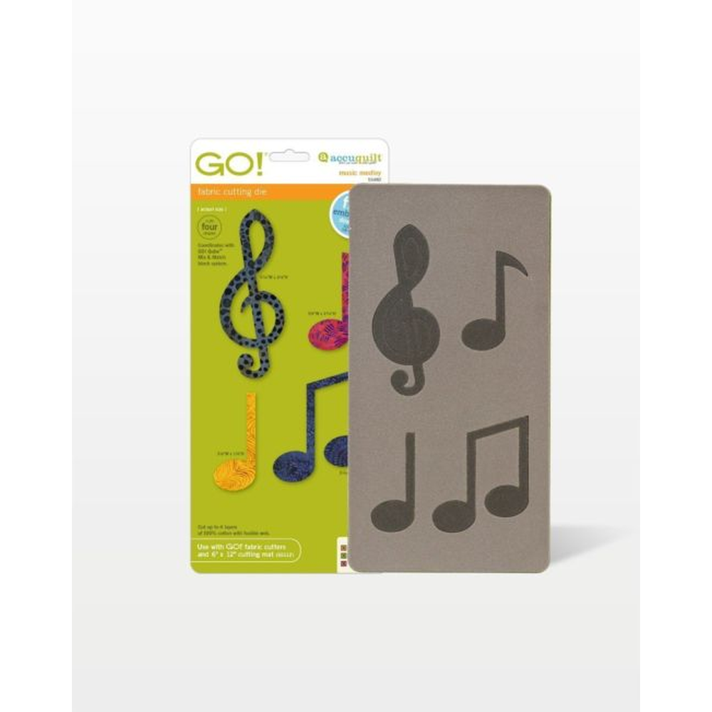 AccuQuilt GO! Music Medley die for fast, precise multi-layer fabric cutting