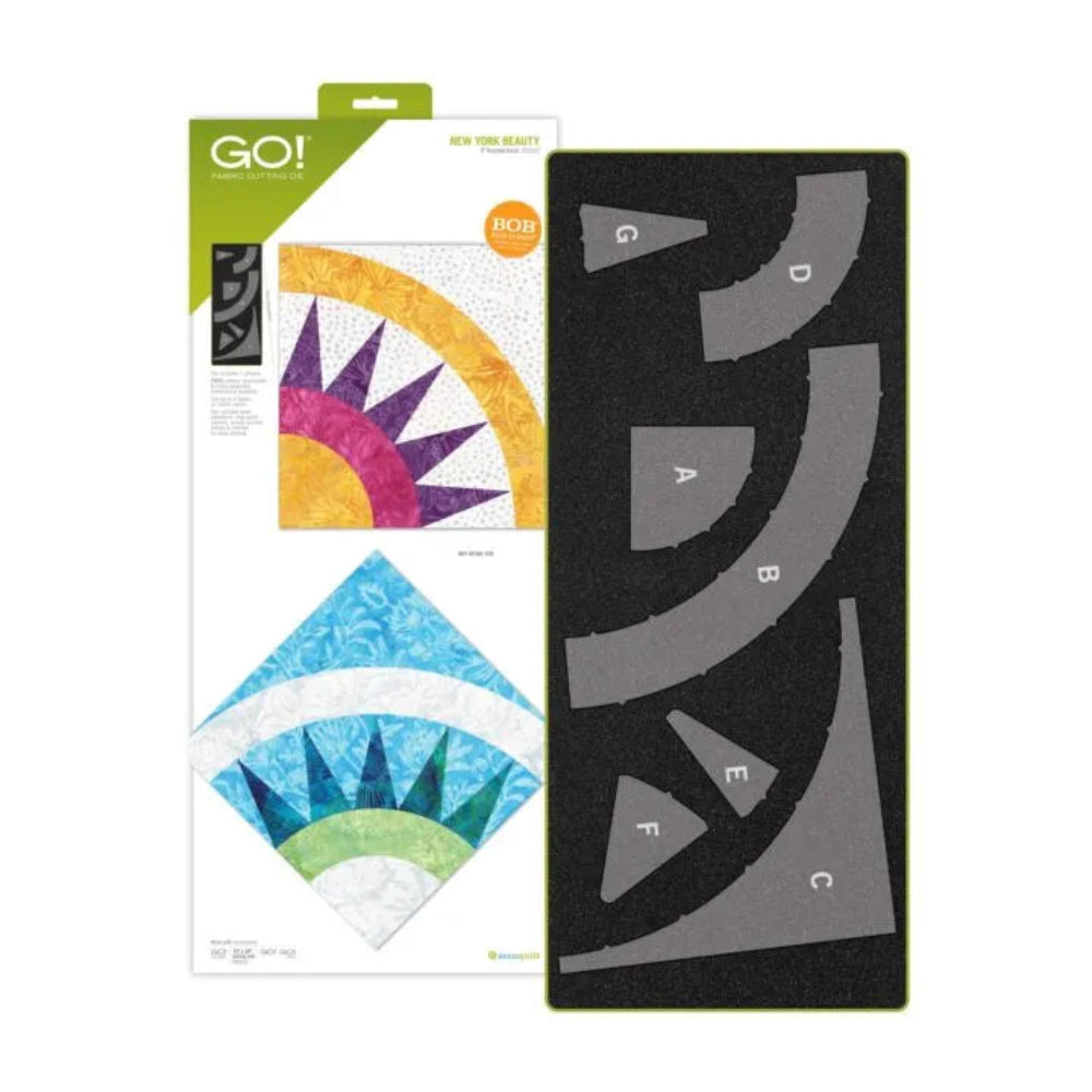 AccuQuilt GO! New York Beauty-9" Finished die for fast, precise multi-layer fabric cutting