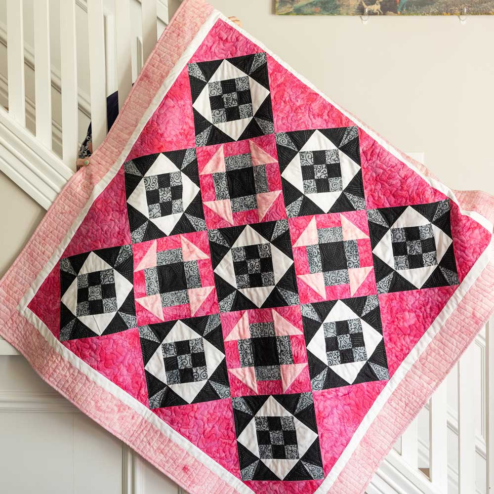 AccuQuilt GO! Nine Patch Star-9" Finished die - quilting shapes cut with precision and speed