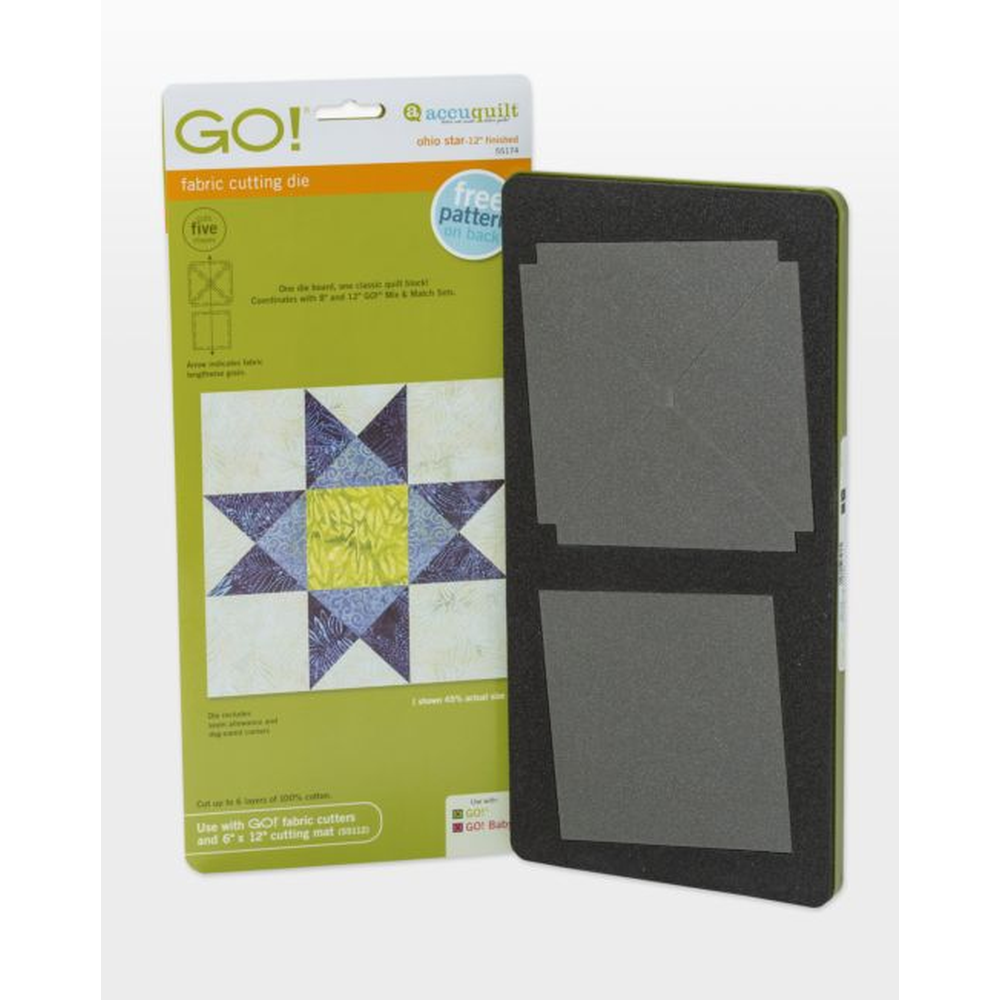 AccuQuilt GO! die (12" Finished) - die for fast precise multi-layer fabric cutting
