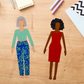 AccuQuilt GO! Paper Doll by TipStitched die - quilting shapes cut with precision and speed
