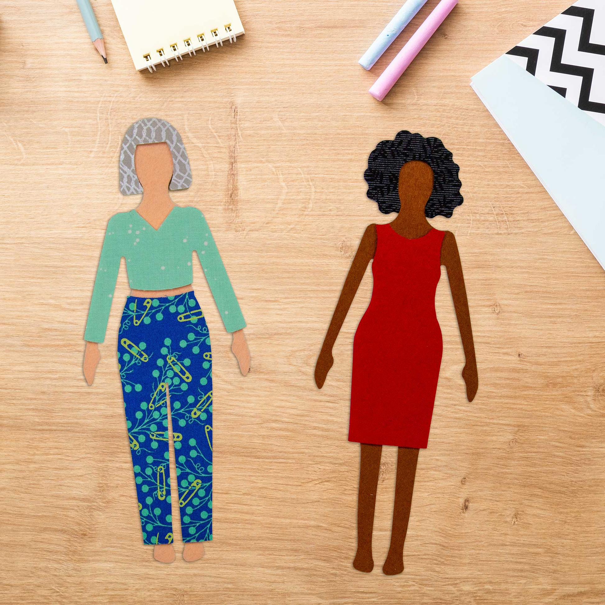 AccuQuilt GO! Paper Doll by TipStitched die - quilting shapes cut with precision and speed