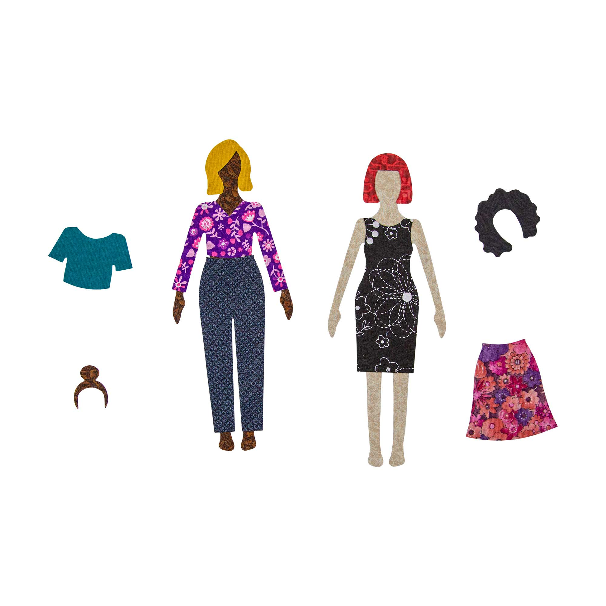 AccuQuilt GO! Paper Doll Clothes by TipStitched die - quilting shapes cut with precision and speed
