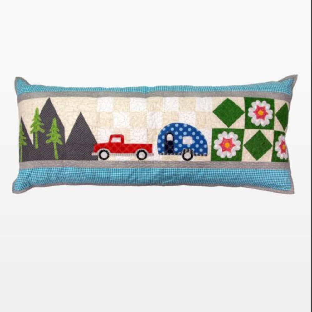 AccuQuilt GO! Pickup die - paired with GO! Camper for camping themed project close up