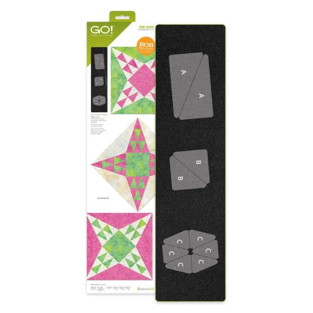 AccuQuilt GO! Pine Burr (10" Finished) - die for fast precise multi-layer fabric cutting