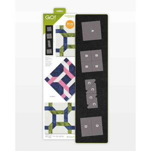 AccuQuilt GO! Plaited Block 12" Finished die for fast, precise multi-layer fabric cutting