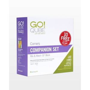 AccuQuilt GO! Qube 10" Companion Set Corners die for fast, precise multi-layer fabric cutting