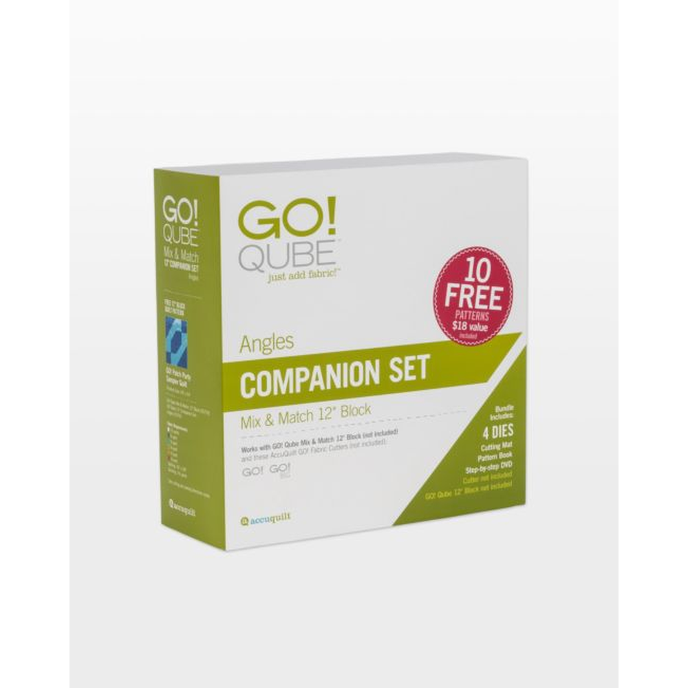 AccuQuilt GO! Qube 12" Companion Set-Angles die for fast, precise multi-layer fabric cutting