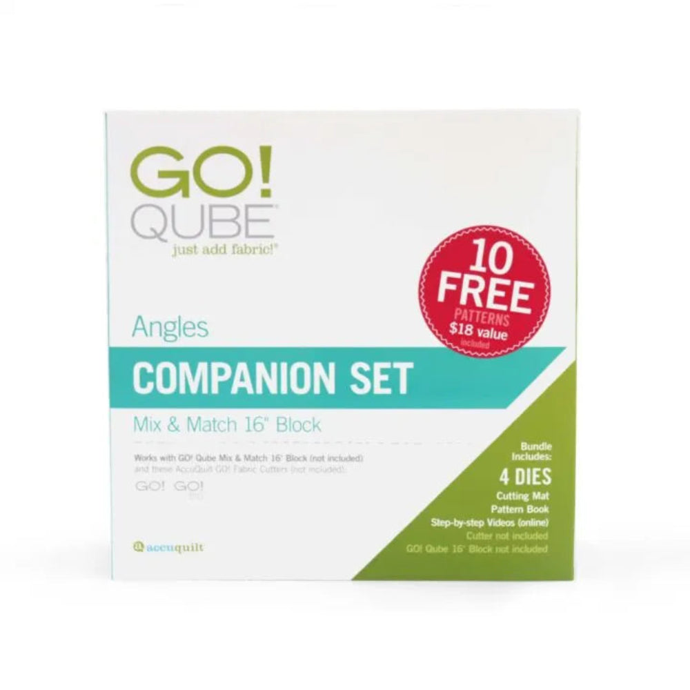 AccuQuilt GO! Qube 16" Companion Set-Angles die for fast, precise multi-layer fabric cutting