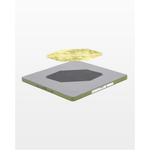AccuQuilt GO! Qube 45° Trapezoid 5" Finished Square die for fast, precise multi-layer fabric cutting