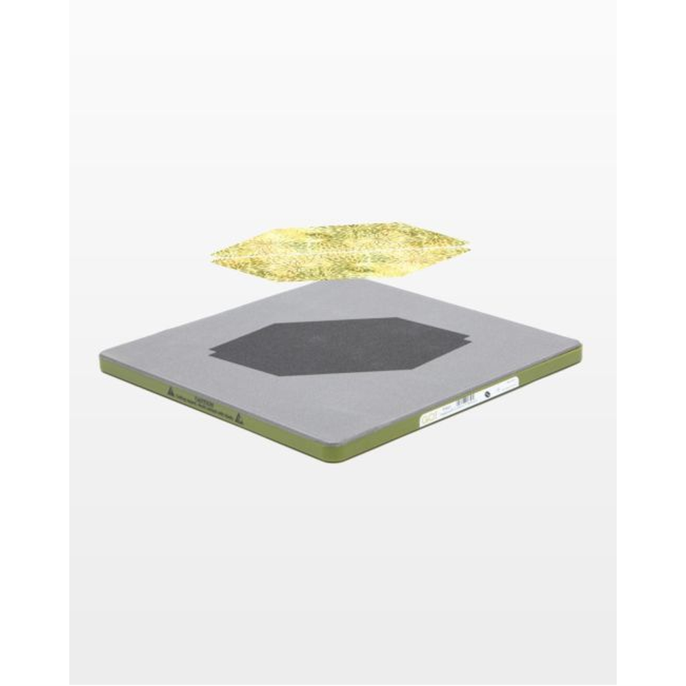 AccuQuilt GO! Qube 45° Trapezoid 5" Finished Square die for fast, precise multi-layer fabric cutting