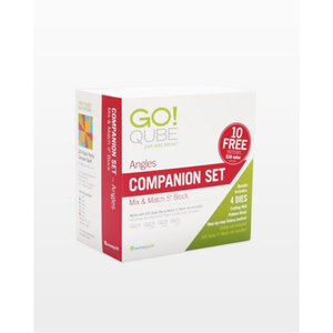 AccuQuilt GO! Qube 5" Companion Set-Angles die for fast, precise multi-layer fabric cutting