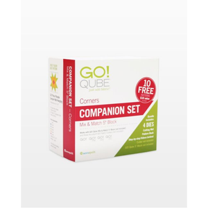 AccuQuilt GO! Qube 5" Companion Set-Corners die for fast, precise multi-layer fabric cutting