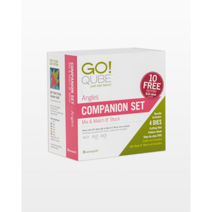 AccuQuilt GO! Qube 8" Companion Set Angles die for fast, precise multi-layer fabric cutting