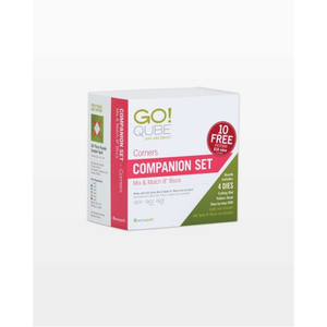 AccuQuilt GO! Qube 8" Companion Set-Corners die for fast, precise multi-layer fabric cutting