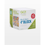 AccuQuilt GO! Qube Mix & Match 4" Block die for fast, precise multi-layer fabric cutting