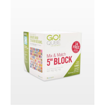 AccuQuilt GO! Qube Mix & Match 5" Block die for fast, precise multi-layer fabric cutting