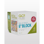 AccuQuilt GO! Qube Mix & Match 6" Block die for fast, precise multi-layer fabric cutting