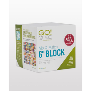 AccuQuilt GO! Qube Mix & Match 6" Block die for fast, precise multi-layer fabric cutting