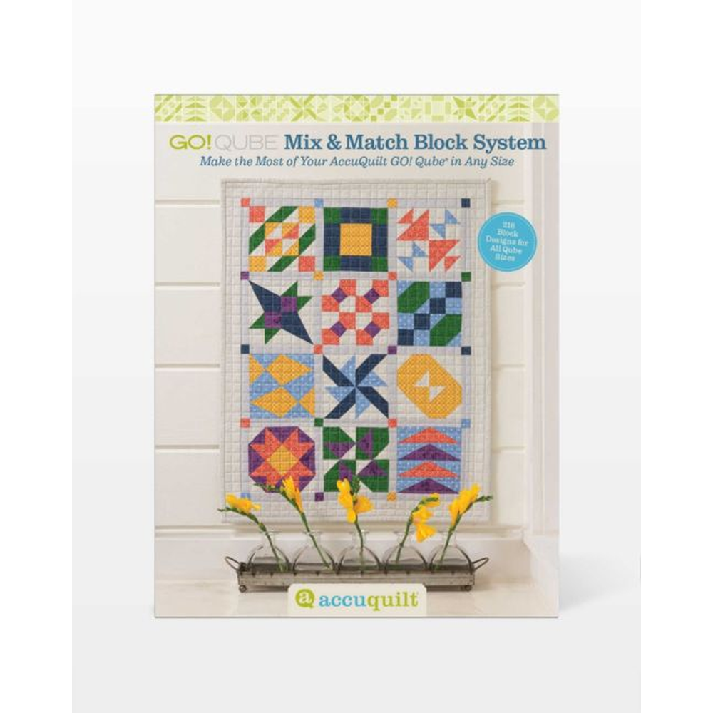 AccuQuilt Qube Mix & Match Block System Pattern Book - quilting pattern and project book