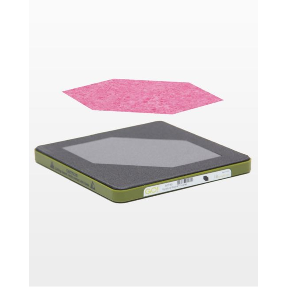 AccuQuilt GO! Qube Signature Block 4½" Finished Square die for fast, precise multi-layer fabric cutting