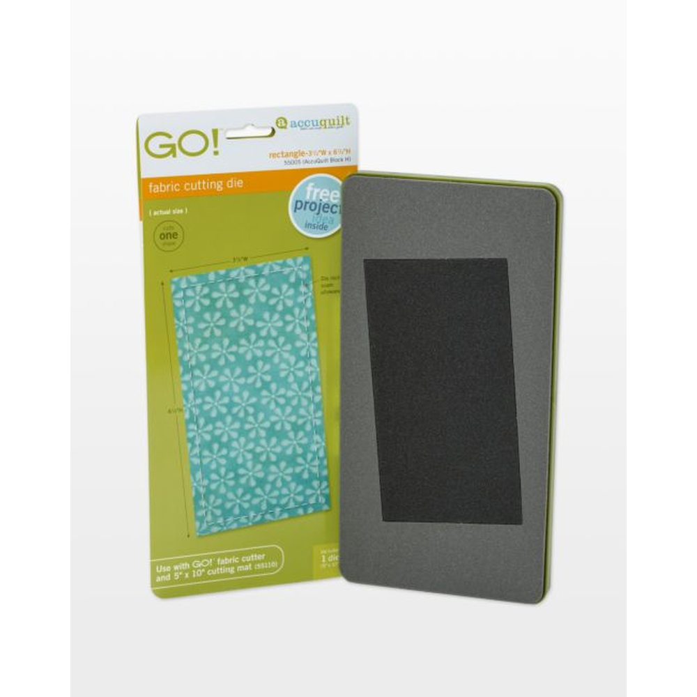 AccuQuilt GO! die (3" x 6" Finished) - die for fast precise multi-layer fabric cutting
