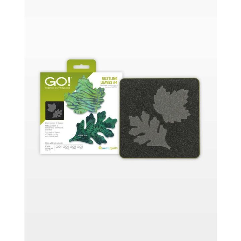 AccuQuilt GO! Rustling Leaves 4 die for fast, precise multi-layer fabric cutting
