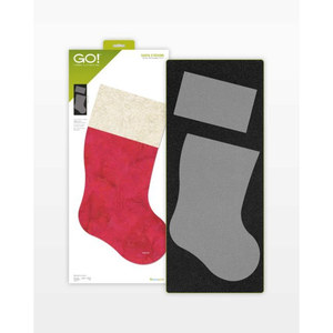 AccuQuilt GO! Santa Stocking die for fast, precise multi-layer fabric cutting