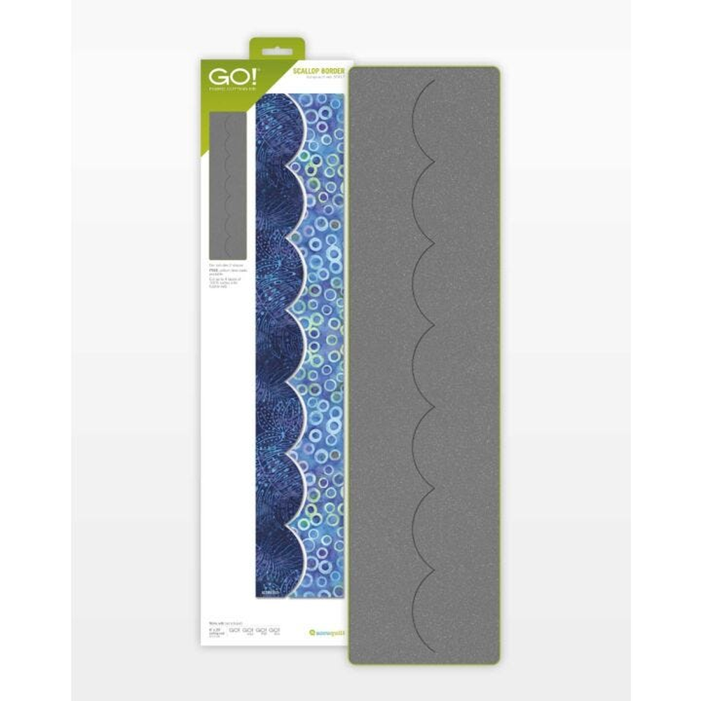 AccuQuilt GO! Scallop Border die for fast, precise multi-layer fabric cutting