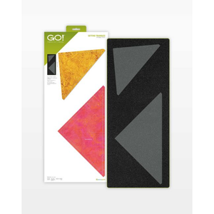 AccuQuilt GO! Setting Triangles (10" Finished) - die for fast precise multi-layer fabric cutting